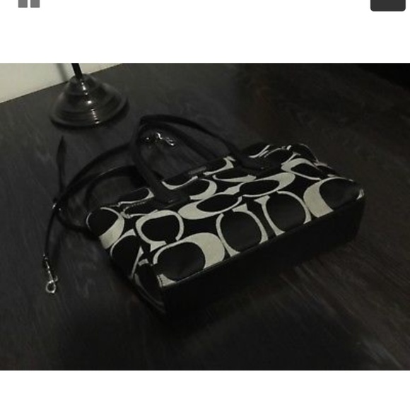 Coach Small Canvas Satchel Bag 2 way - Picture 6 of 6